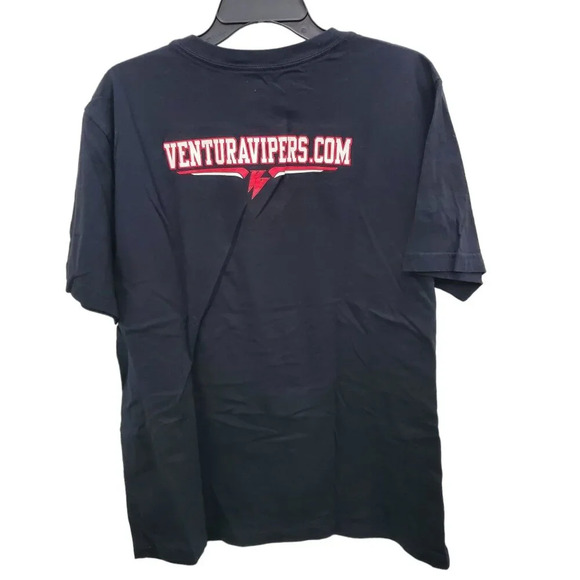 Jordan Ventura Vipers Basketball Embroidered Jumpman V-neck Double Side Tee XL - Picture 6 of 6